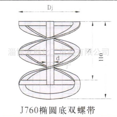 椭圆框螺带组合搅拌器