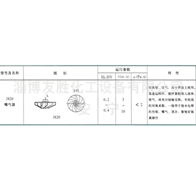 J820曝气器式搅拌器
