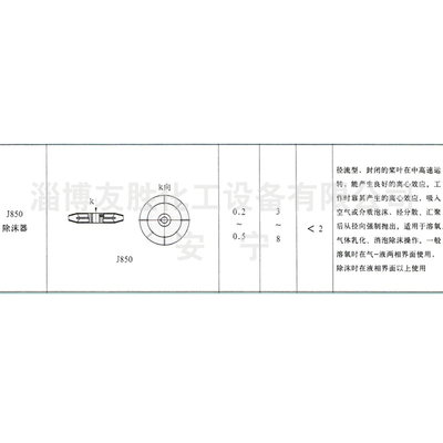 J850除沫器式搅拌器
